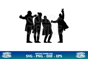 hamilton musical silhouette svg cricut