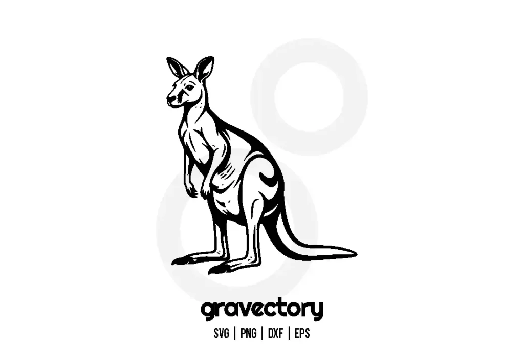 kangaroo vector svg free