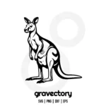 kangaroo vector svg free