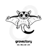 sugar glider vector svg free