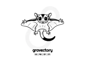 sugar glider vector svg free