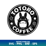 totoro coffee svg cricut