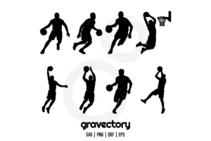 Basketball Player Silhouette SVG Bundle