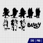 Bluey Silhouette SVG Bundle