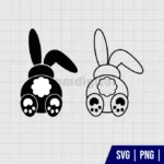 Bunny Bum Ear Leg SVG