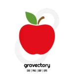 Red Apple SVG Free