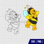 Winnie The Pooh Bee SVG