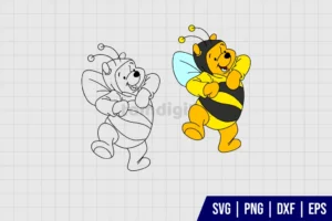 Winnie The Pooh Bee SVG