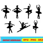 Ballerina Silhouette SVG Bundle