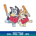 Bluey Baseball SVG Clipart