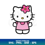 Cute Hello Kitty SVG Clipart