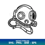 diving helmet outline svg