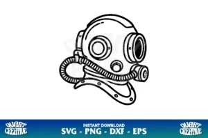 diving helmet outline svg