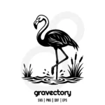 flamingo vector svg file free
