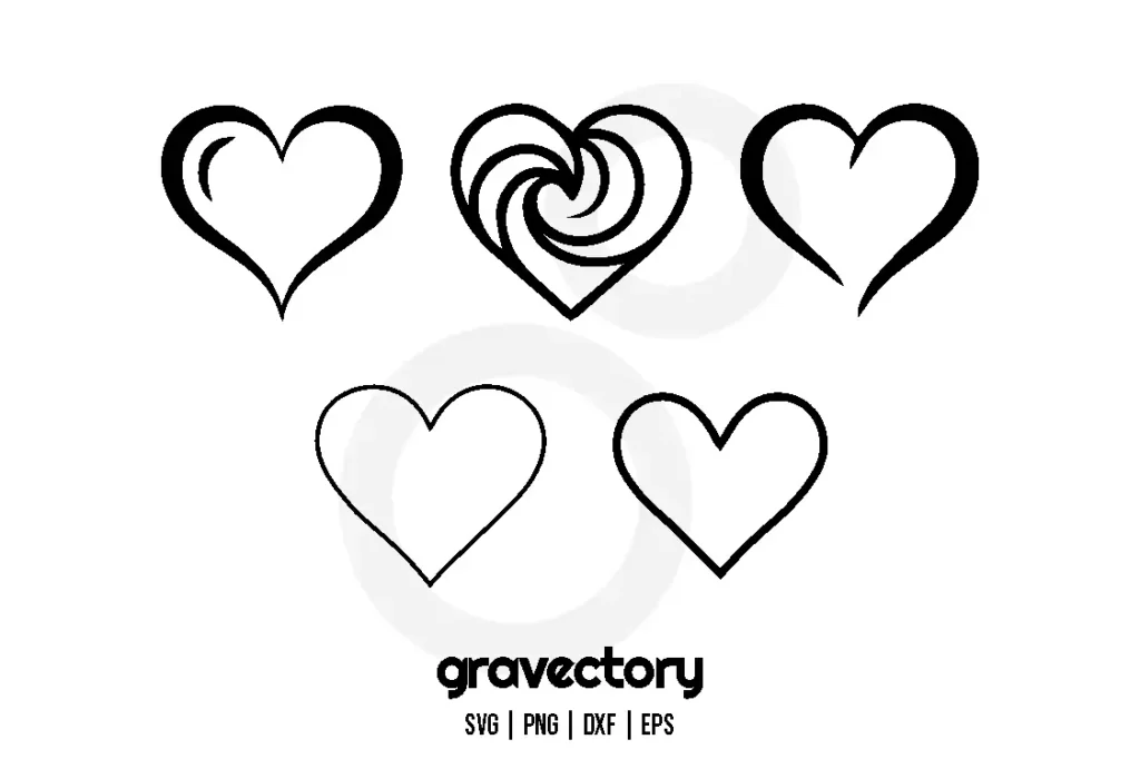 hearts bundle free cut file Free SVG