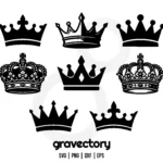 King And Queen Crown SVG Bundle