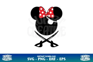 minnie pirate svg image