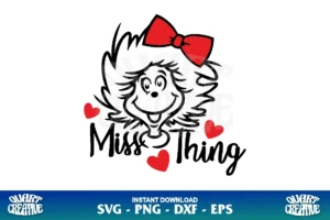 miss thing svg dr seuss svg