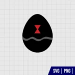 Black Widow Easter Egg SVG