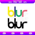 Blur Logo Band SVG Cricut