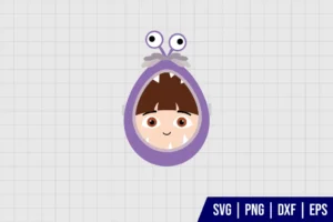 Boo Monster Inc Easter Egg SVG