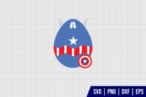 Captain America Easter Egg SVG
