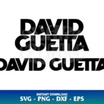 DJ david guetta Logo SVG Cricut