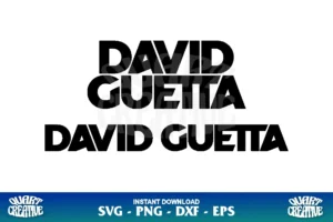 DJ david guetta Logo SVG Cricut