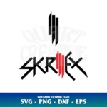 Dj Skrillex logo svg cut file