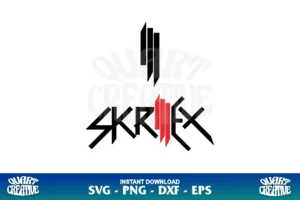 Dj Skrillex logo svg cut file