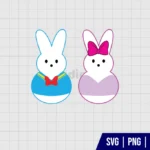 Donald and Daisy Duck Bunny Peeps SVG