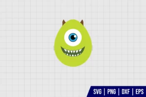 Mike Wazowski Easter Egg SVG