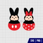 Minnie Mickey Bunny Peeps SVG