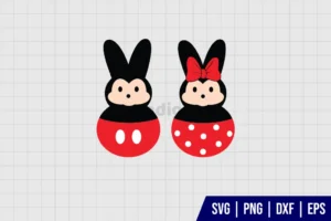 Minnie Mickey Bunny Peeps SVG