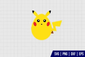 Pikachu Easter Egg SVG