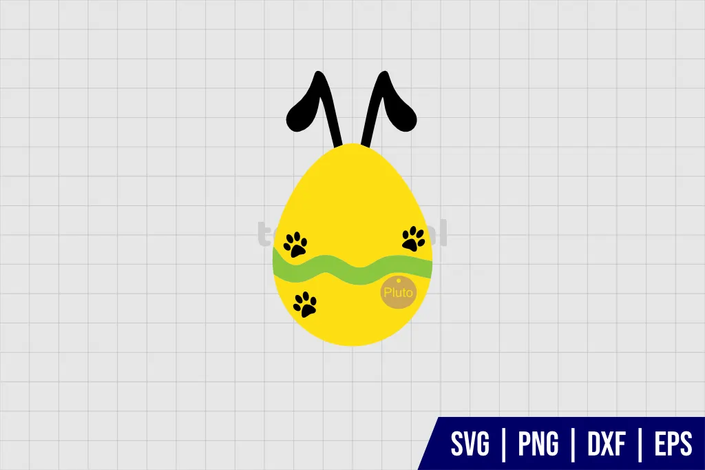 Pluto Easter Egg SVG Pluto Easter Egg SVG
