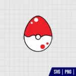 Pokeball Easter Egg SVG File