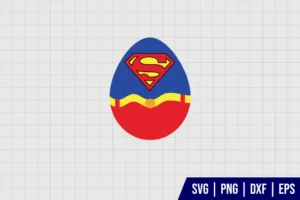 Superman Easter Egg SVG