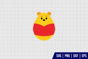 Winnie The Pooh Easter Egg SVG