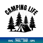Camping Life SVG Cricut
