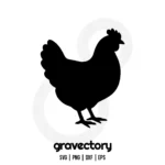 Chicken Silhouette SVG Free