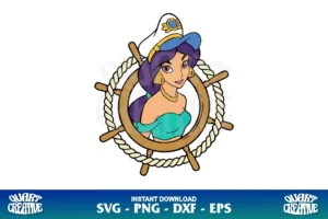disney cruise line princess jasmin svg