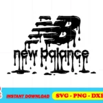 new balance logo drip vector svg