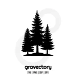 pine tree silhouette svg free