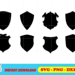 shield shape vector svg bundle