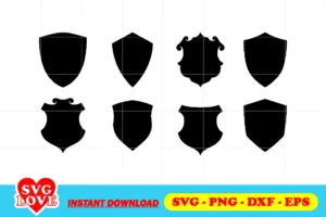 shield shape vector svg bundle