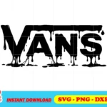 Vans Vector Logo Drip SVG Cut File