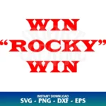 win rocky win svg png design