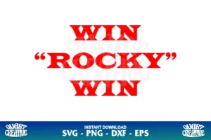 win rocky win svg png design