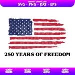 250 years of freedom USA svg